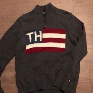 90s Vintage VTG Tommy Hilfiger 1/4 quarter zip